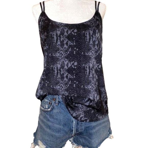 DAVID LERNER Women's NY‎ x  Evereve Snakeskin L\Print Cami Tank Top Sz Small - Picture 1 of 5